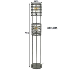 Vloerlamp Gevlochten Metaal 11 Vloerlamp Gevlochten Metaal -Meubelverkoop vloerlamp gevlochten metaal blinds santa 05