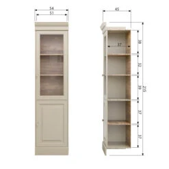 VTwonen Grenen Vitrinekast Small -Meubelverkoop vtwonen chow grenen vitrinekast small 07