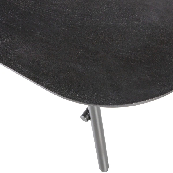 VTwonen Zwarte Manghouten Salontafel 5 VTwonen Zwarte Manghouten Salontafel - Afbeelding 3