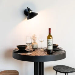 Wandlamp Zwart Met Goud -Meubelverkoop wandlamp zwart met goud jona bodio 05