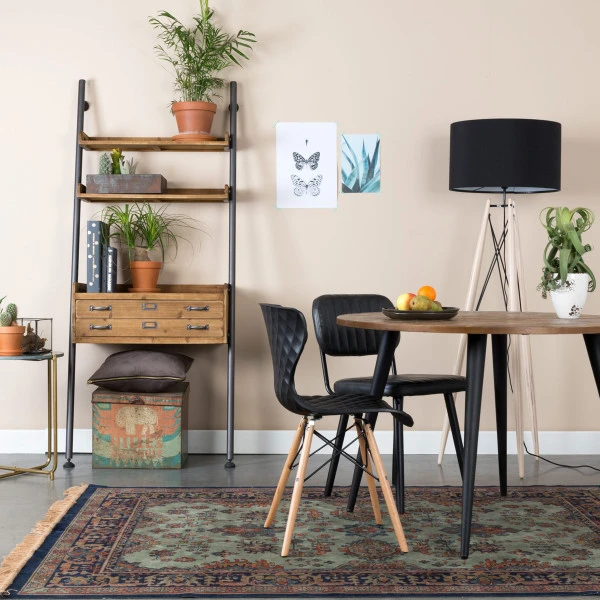 Wandrek Metaal Met Hout 7 Wandrek Metaal Met Hout - Afbeelding 5