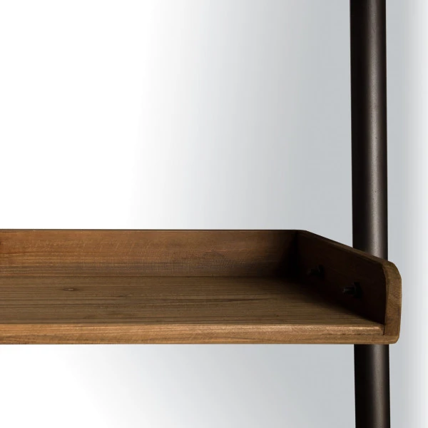 Wandrek Metaal Met Hout 11 Wandrek Metaal Met Hout - Afbeelding 9