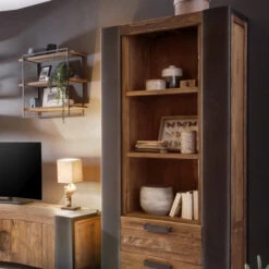 Wandrek Van Hout En Metaal 60x60 Cm -Meubelverkoop wandrek van hout en metaal 60x60 cm lovina lavis 10