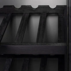 Wijnkast Zwart Met Glazen Deuren -Meubelverkoop wijnkast zwart met glazen deuren lumz home rob 02