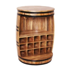 Wijnvat Bartafel Met Wijnrek -Meubelverkoop wijnvat bartafel met wijnrek porter lavis 04