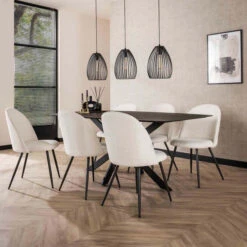 Moderne Stoel Met Ronde Rugleuining -Meubelverkoop witte stoel met ronde rugleuining blanca giani 03 1