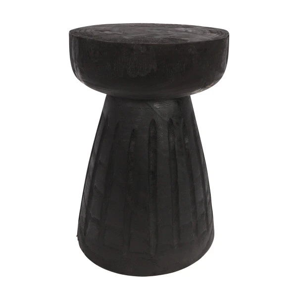 WOOOD Krukje Van Zwart Hout 3 WOOOD Krukje Van Zwart Hout