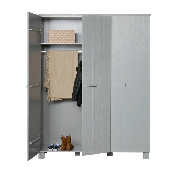 WOOOD Stoere Houten Kledingkast 5 WOOOD Stoere Houten Kledingkast - Afbeelding 3