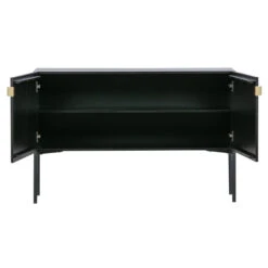 WOOOD Zwarte Sidetable Met Deuren -Meubelverkoop woood hero zwarte sidetable met deuren 05