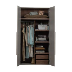 WOOOD Lichtgrijze Kledingkast Japandi 2-deurs 14 WOOOD Lichtgrijze Kledingkast Japandi 2-deurs -Meubelverkoop woood rens lichtgrijze kledingkast japandi 2 deurs 05