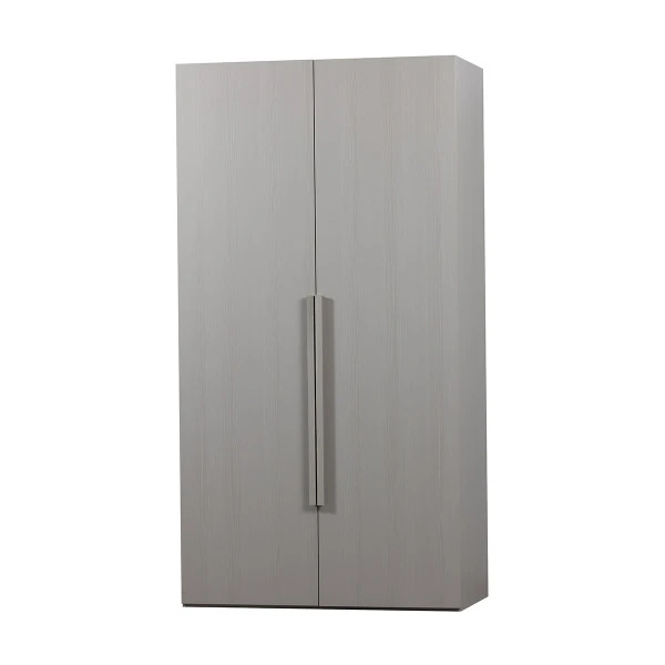 WOOOD Lichtgrijze Kledingkast Japandi 2-deurs 8 WOOOD Lichtgrijze Kledingkast Japandi 2-deurs - Afbeelding 6