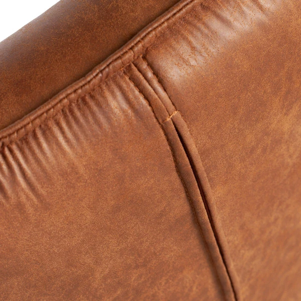 WOOOD Draaibare Fauteuil Cognac Bruin 8 WOOOD Draaibare Fauteuil Cognac Bruin - Afbeelding 6