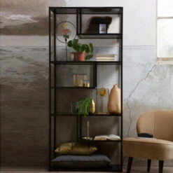 WOOOD Metalen Open Wandkast 85 Cm Breed 9 WOOOD Metalen Open Wandkast 85 Cm Breed -Meubelverkoop woood teun metalen open wandkast 85 cm breed 04