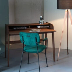 Zuiver Design Bureau Walnoot 14 Zuiver Design Bureau Walnoot -Meubelverkoop zuiver barbier walnut design bureau walnoot 11