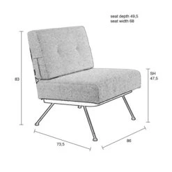 Zuiver Retro Design Lounge Fauteuil 21 Zuiver Retro Design Lounge Fauteuil -Meubelverkoop zuiver bowie retro design lounge fauteuil 04