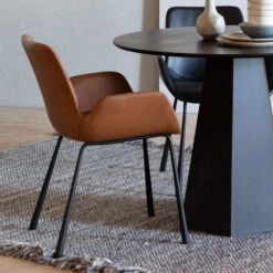 Zuiver Eetkamerstoel Van Kunstleer -Meubelverkoop zuiver brit ll eetkamerstoel van kunstleer 08