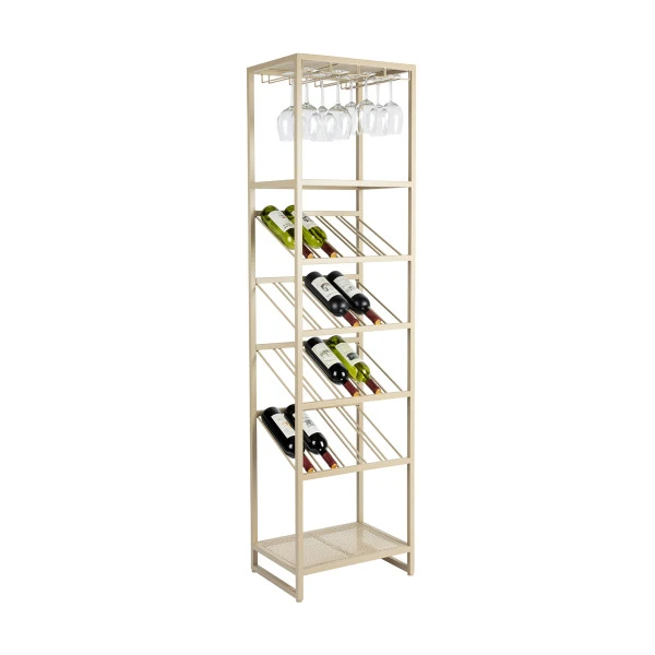 Zuiver Beige Wijnrek Metaal 3 Zuiver Beige Wijnrek Metaal