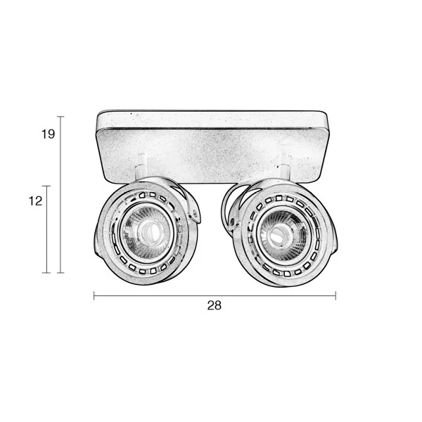 Zuiver Dubbele LED Spot 6 Zuiver Dubbele LED Spot - Afbeelding 4