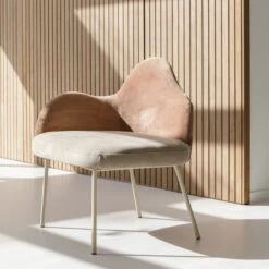 Zuiver Roze Fauteuil Organische Vormen -Meubelverkoop zuiver friuli roze fauteuil organische vormen 08