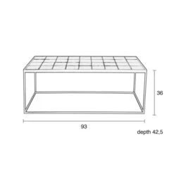 Zuiver Salontafel Met Keramische Tegels -Meubelverkoop zuiver glazed salontafel met keramische tegels 6