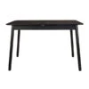 Zuiver Uitschuifbare Eettafel Zwart Hout -Meubelverkoop zuiver glimps verstelbare eettafel zwart geverfd hout 01