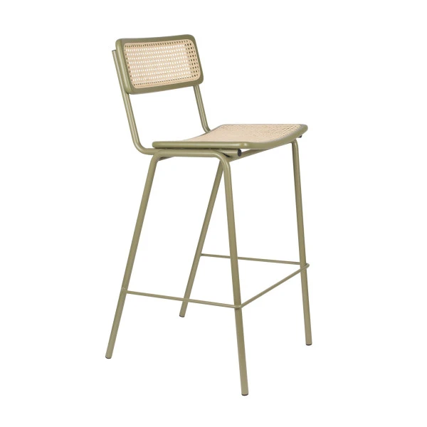 Zuiver Hoge Retro Barkruk Met Rotan 5 Zuiver Hoge Retro Barkruk Met Rotan - Afbeelding 3