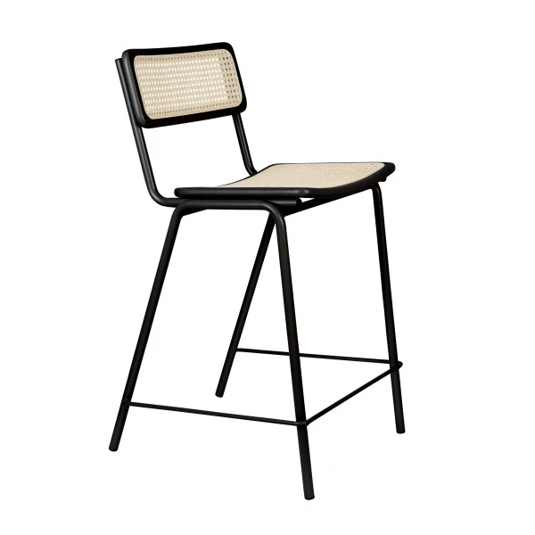 Zuiver Lage Retro Barkruk Met Rotan 3 Zuiver Lage Retro Barkruk Met Rotan