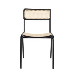 Zuiver Retro Eetkamerstoel Rotan Webbing -Meubelverkoop zuiver jort retro stoel met rotan 02