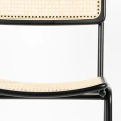 Zuiver Retro Eetkamerstoel Rotan Webbing -Meubelverkoop zuiver jort retro stoel met rotan 06