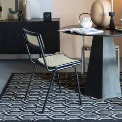 Zuiver Retro Eetkamerstoel Rotan Webbing -Meubelverkoop zuiver jort retro stoel met rotan 11