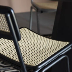 Zuiver Retro Eetkamerstoel Rotan Webbing -Meubelverkoop zuiver jort retro stoel met rotan 14