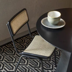 Zuiver Retro Eetkamerstoel Rotan Webbing -Meubelverkoop zuiver jort retro stoel met rotan 15