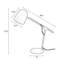 Zuiver Metalen Design Bureaulamp -Meubelverkoop zuiver lau metalen design bureaulamp 06