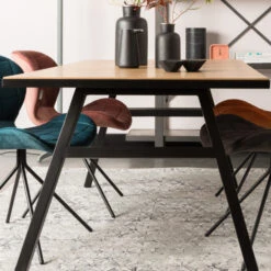 Zuiver Visgraat Eettafel Eiken -Meubelverkoop zuiver seth eiken werktafel 08