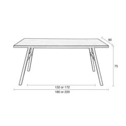Zuiver Visgraat Eettafel Eiken -Meubelverkoop zuiver seth eiken werktafel 09