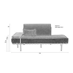 Zuiver Retro Design Daybed -Meubelverkoop zuiver star retro design daybed 12