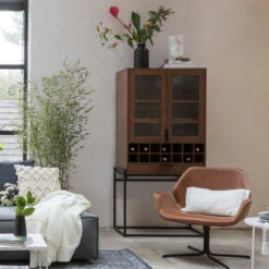 Zuiver Wandkast Met Wijnrek -Meubelverkoop zuiver travis wandkast met wijnrek 11