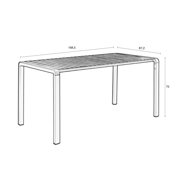 Zuiver Aluminium Design Tuintafel - Afbeelding 8