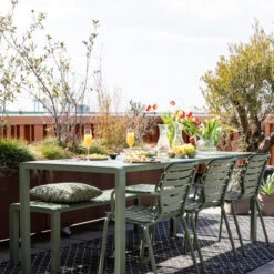 Zuiver Aluminium Design Tuintafel -Meubelverkoop zuiver vondel aluminium design tuintafel 214 cm groen 10 1