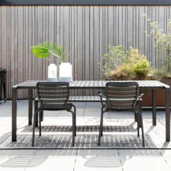 Zuiver Aluminium Design Tuintafel -Meubelverkoop zuiver vondel aluminium design tuintafel 214 cm zwart 09 1