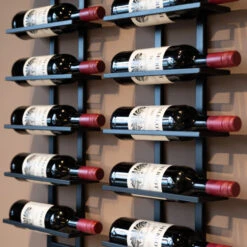 Zwart Wijnrek Muur -Meubelverkoop zwart wijnrek muur bodio reserva 8 07