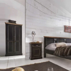 Landelijke Kast Zwart 11 Landelijke Kast Zwart -Meubelverkoop zwarte landelijke wandkast cottage lavis 05