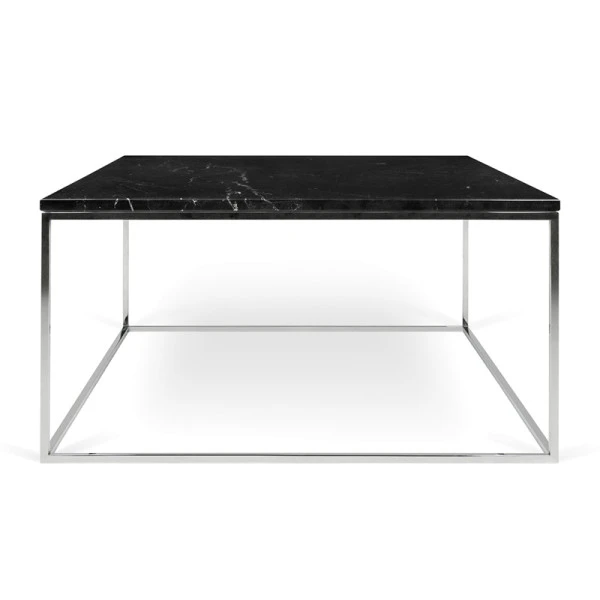 Zwarte Salontafel Marmer 75 Cm 4 Zwarte Salontafel Marmer 75 Cm - Afbeelding 2